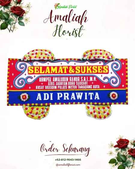 Papan Bunga Ucapan Selamat Tanggulanom